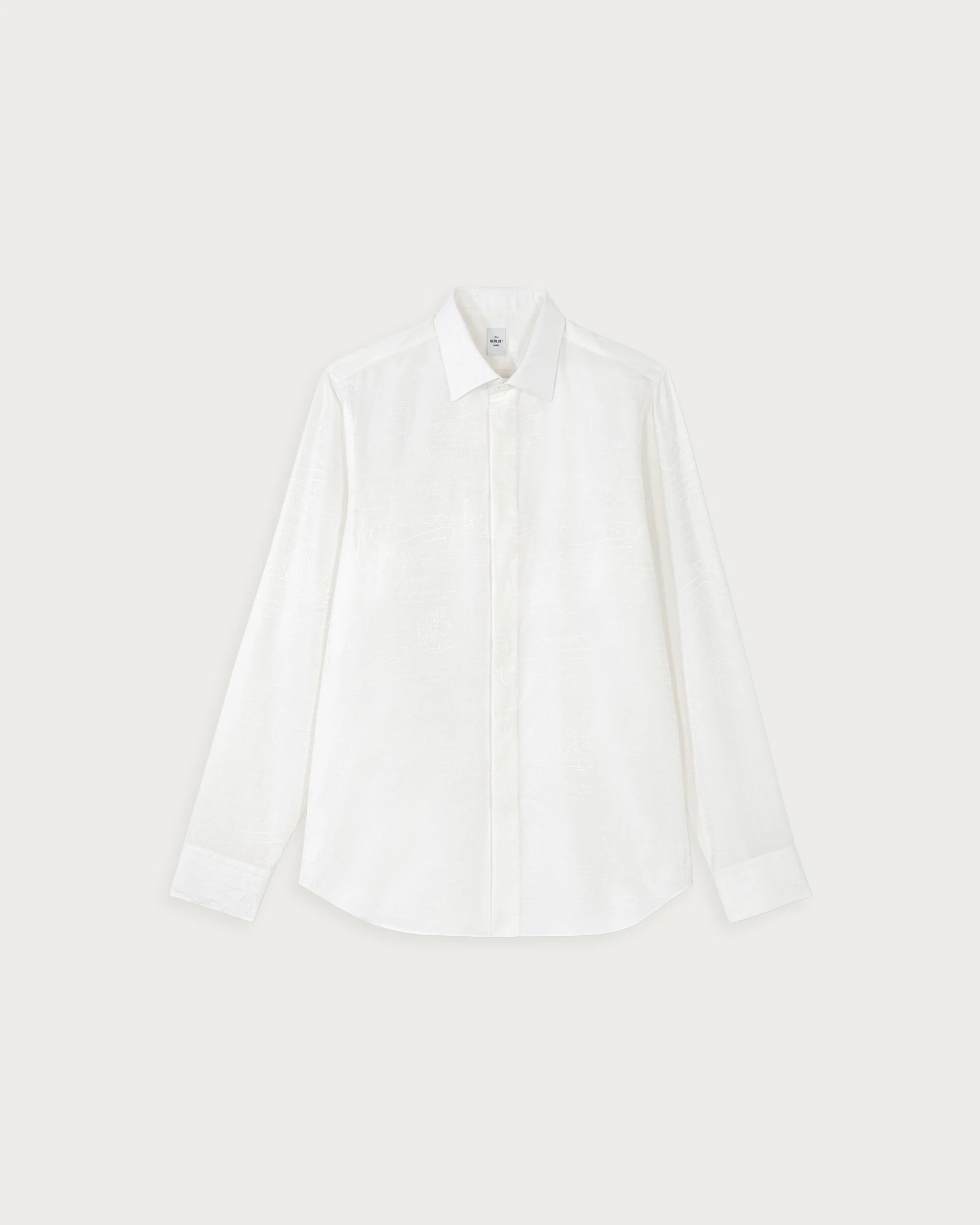 Andy Scritto Pattern Shirt, Blanc Optique, hi-res