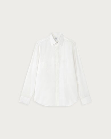 アンディ スクリットパターン シャツ, Blanc Optique, hi-res