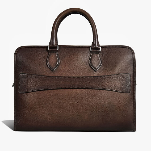 Un Jour Mini Leather Briefcase, SOFT BROWN, hi-res 3