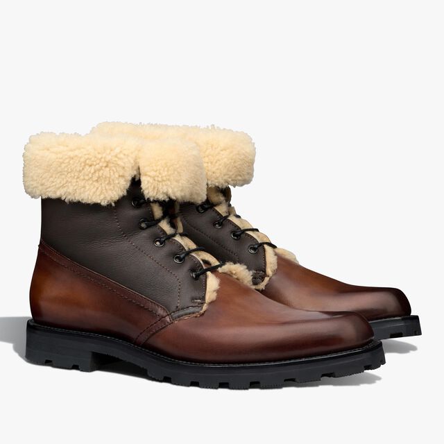 Ultima Shearling and Leather Boot, CACAO INTENSO, hi-res 3