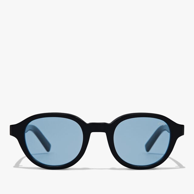 Eclipse Acetate Sunglasses, BLACK + SOLID AZURE., hi-res 1