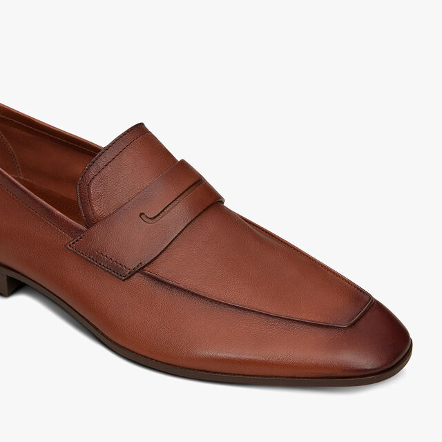 Lorenzo Kangaroo Leather Loafer, TABACCO, hi-res 6