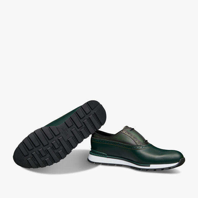 Fast Track Leather Sneaker, BEETLE GREEN, hi-res 4