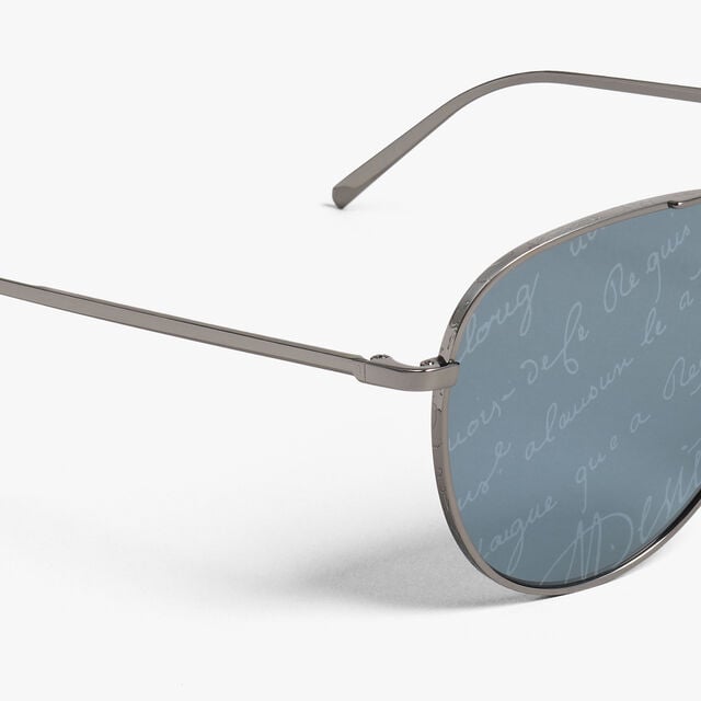 Glint Metal Sunglasses, BLACK GOLD + BROWN SCRITTO, hi-res 3