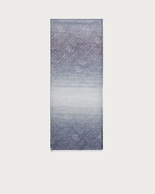 渐变Scritto图纹围巾, Purple, hi-res