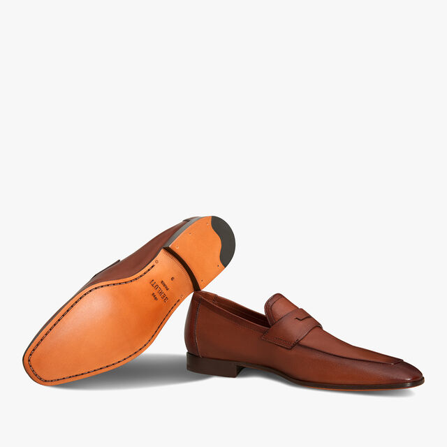 Lorenzo Rimini袋鼠皮乐福鞋, TABACCO, hi-res 4