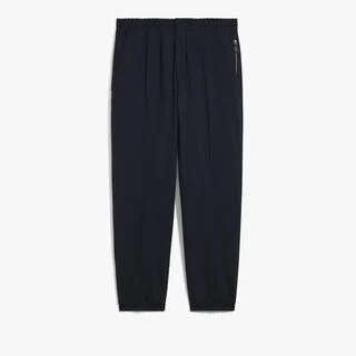 Stretch Wool Jogpants, MARINE, hi-res