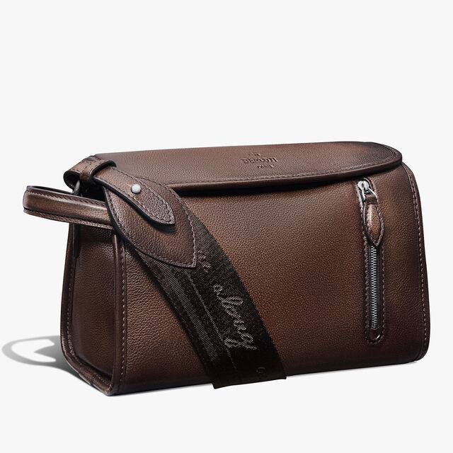 Morning On Strap Leather Messenger, SOFT BROWN, hi-res 3