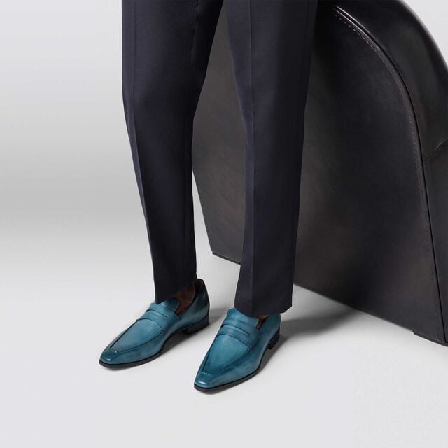 Andy Démesure Flex Leather Loafer, DARK STONE DENIM, hi-res 7