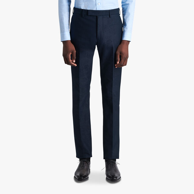 Pantalon Chino Scritto, COLD NIGHT BLUE, hi-res 2