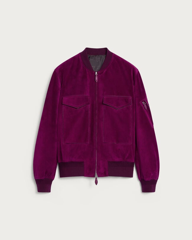 Bomber Jacket, Purple Fushia, hi-res