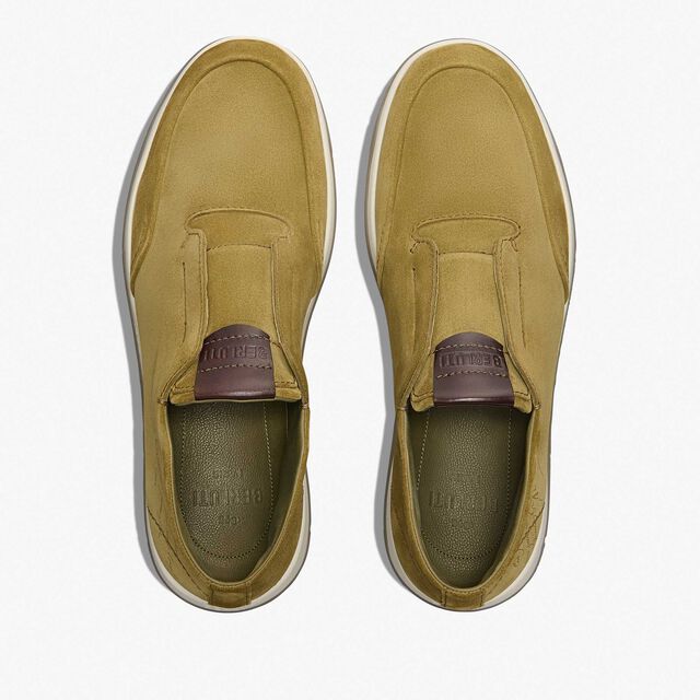 Échappée Scritto Suede Slip-On, ACID GREEN, hi-res 3