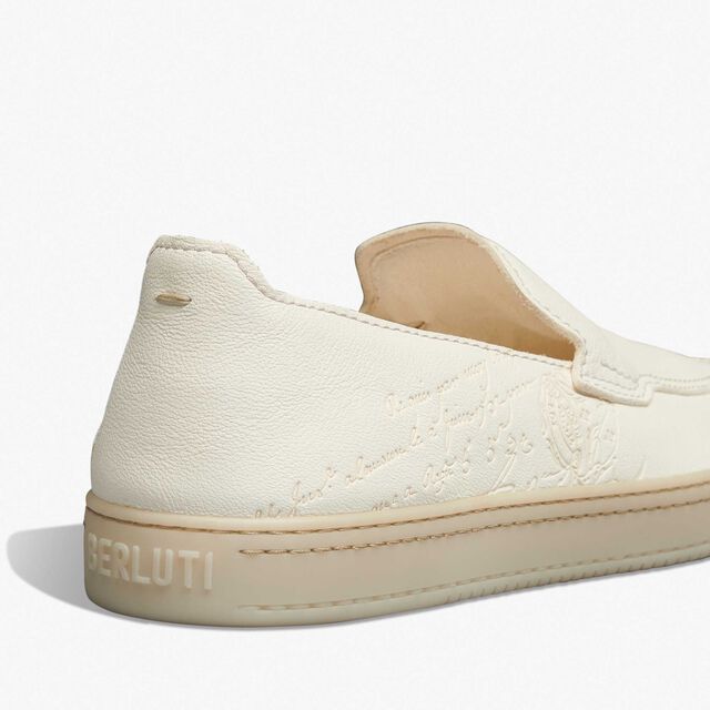 Mocassin Eden En Cuir Scritto, OFF WHITE, hi-res 5