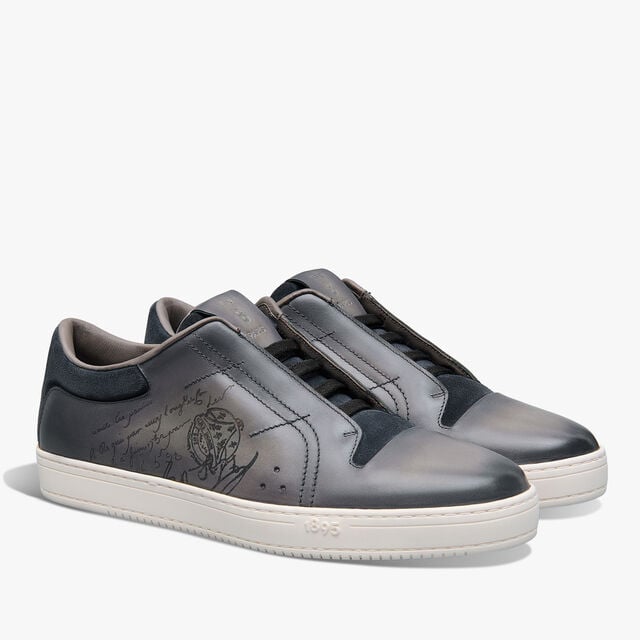 Playtime Scritto Leather Slip-On, GRAPHITE MOSS, hi-res 2