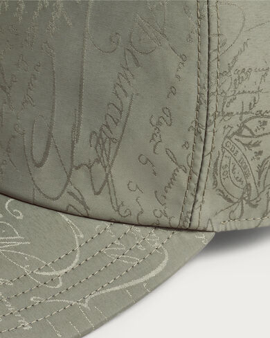 Baseball Cap with Leather Visor, Silver, hi-res