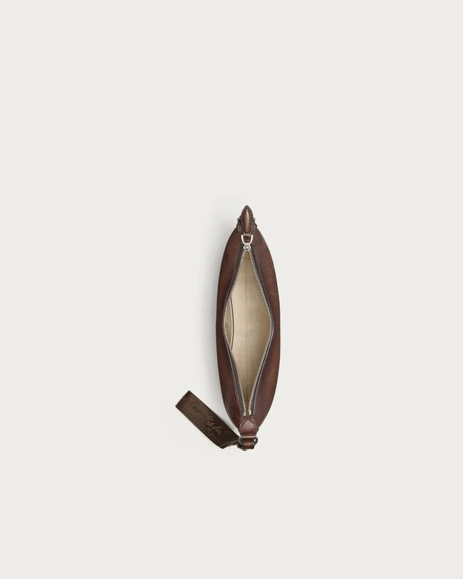 Toujours Soft Zipped Pouch, Soft Brown, hi-res