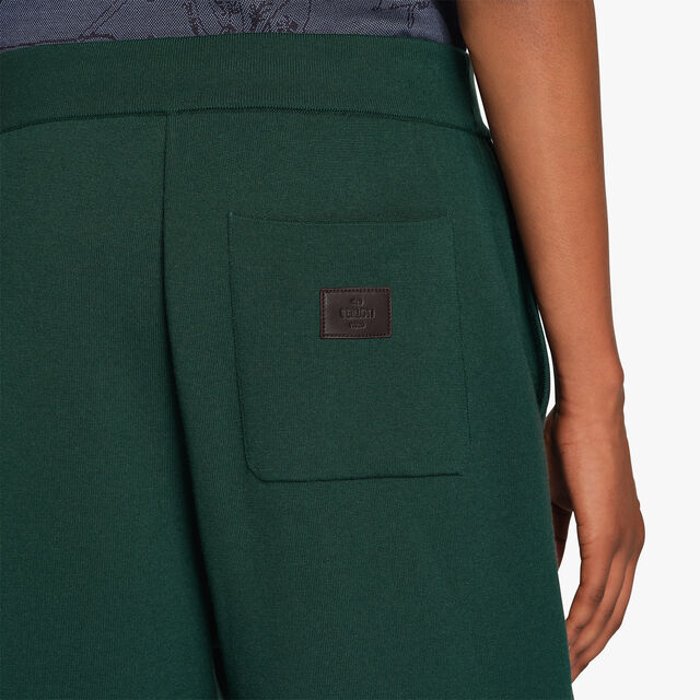 Wool Double Face Scritto Trousers, DEEP GREEN, hi-res 5