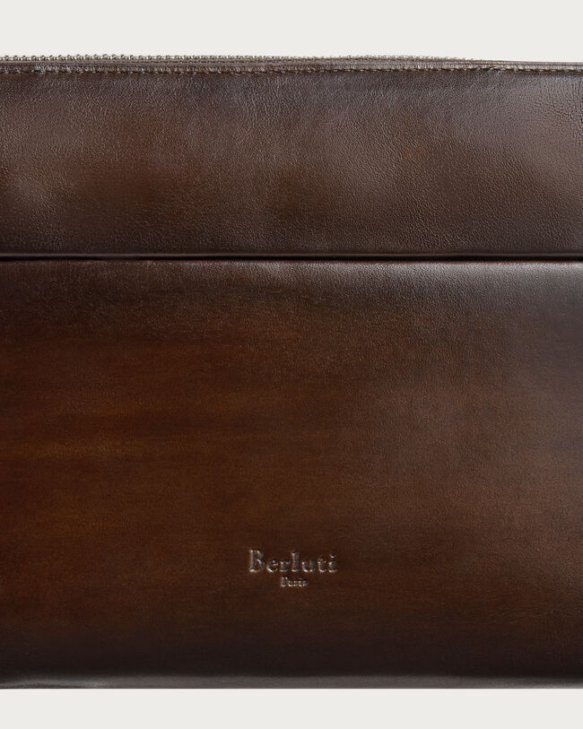 Pochette Zipp&eacute;e Tersio Gaspard, Marrone Intenso, hi-res