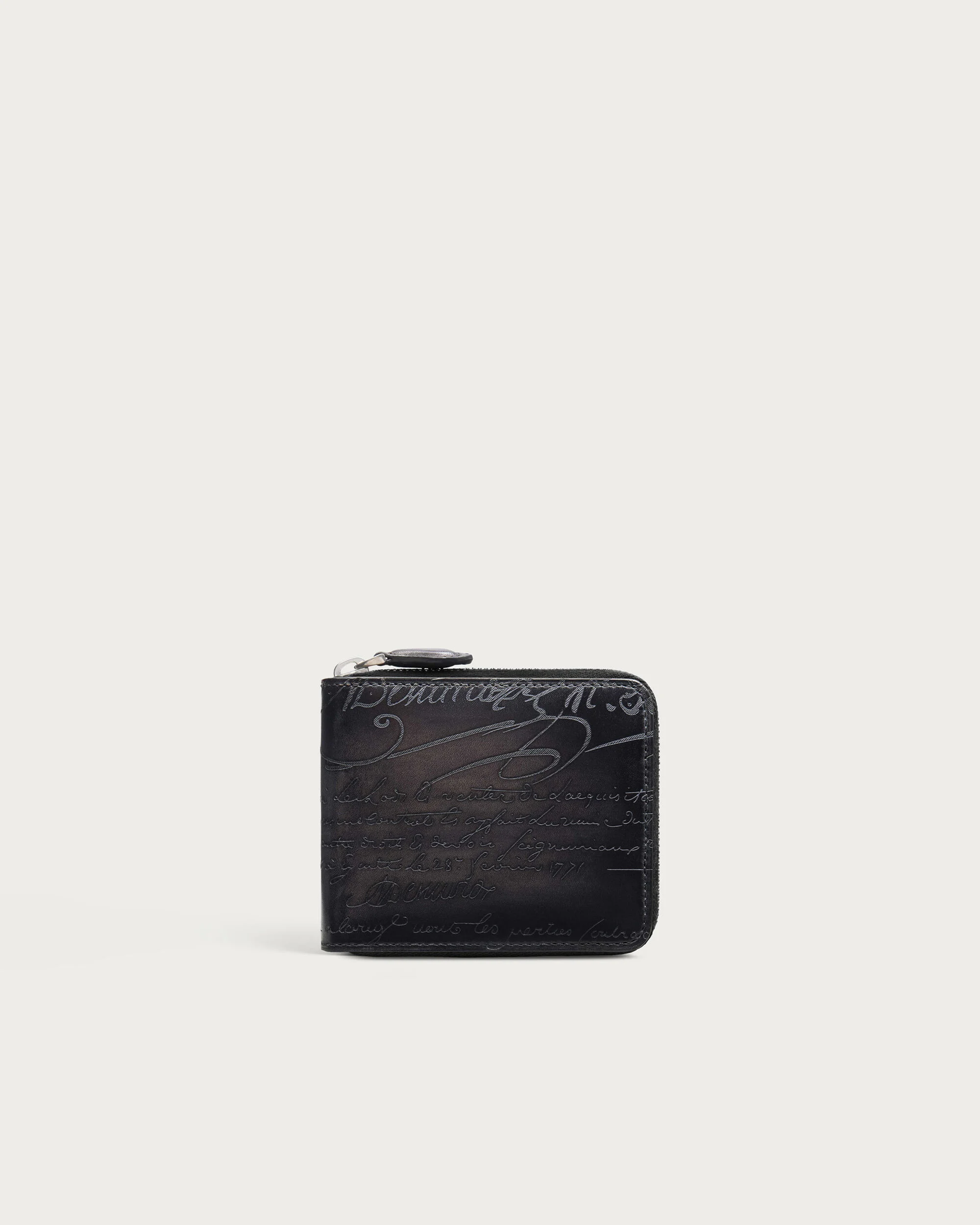 Itauba Square Compact Zipped Wallet, Nero Grigio, hi-res