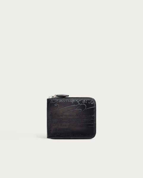 Portefeuille Compact Zipp&eacute; Itauba Square, Nero Grigio, hi-res