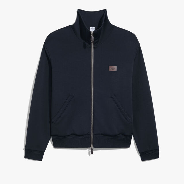 Wool Tracksuit Blouson, COLD NIGHT BLUE, hi-res 1