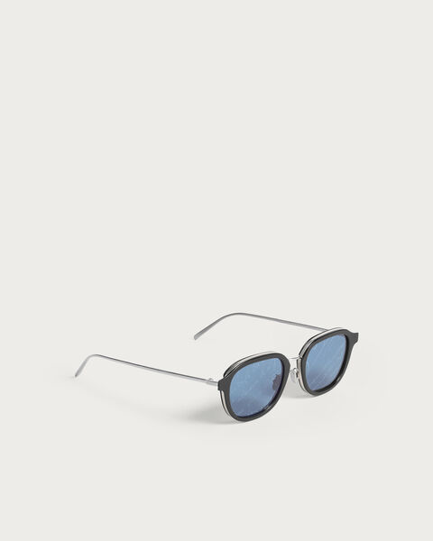 Equinox Sunglasses, Black & Grey Scritto Silver, hi-res