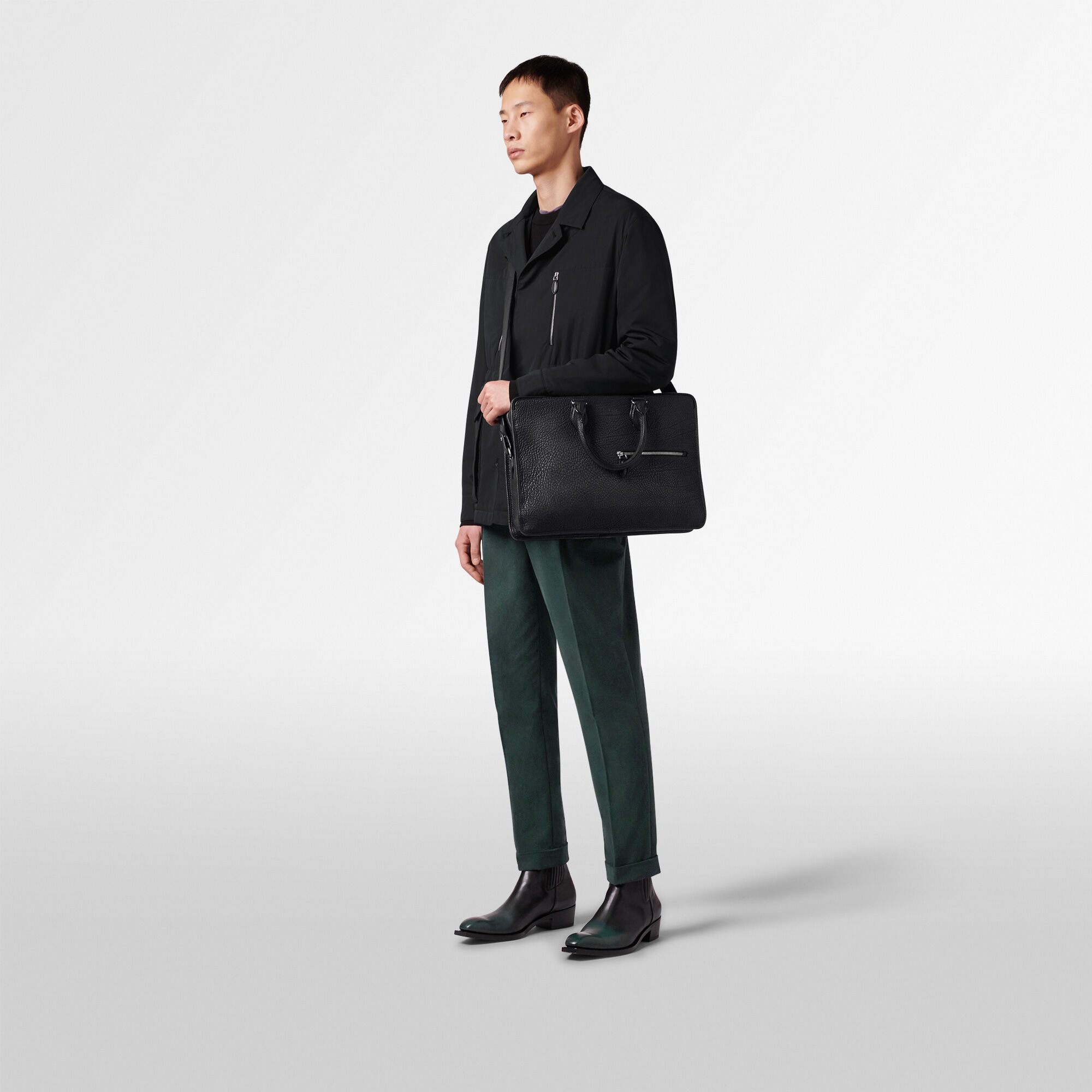 Un Jour Leather Briefcase | Berluti US