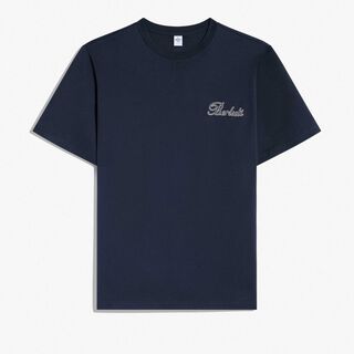 Small Embroidered Thabor T-Shirt, MARINE, hi-res