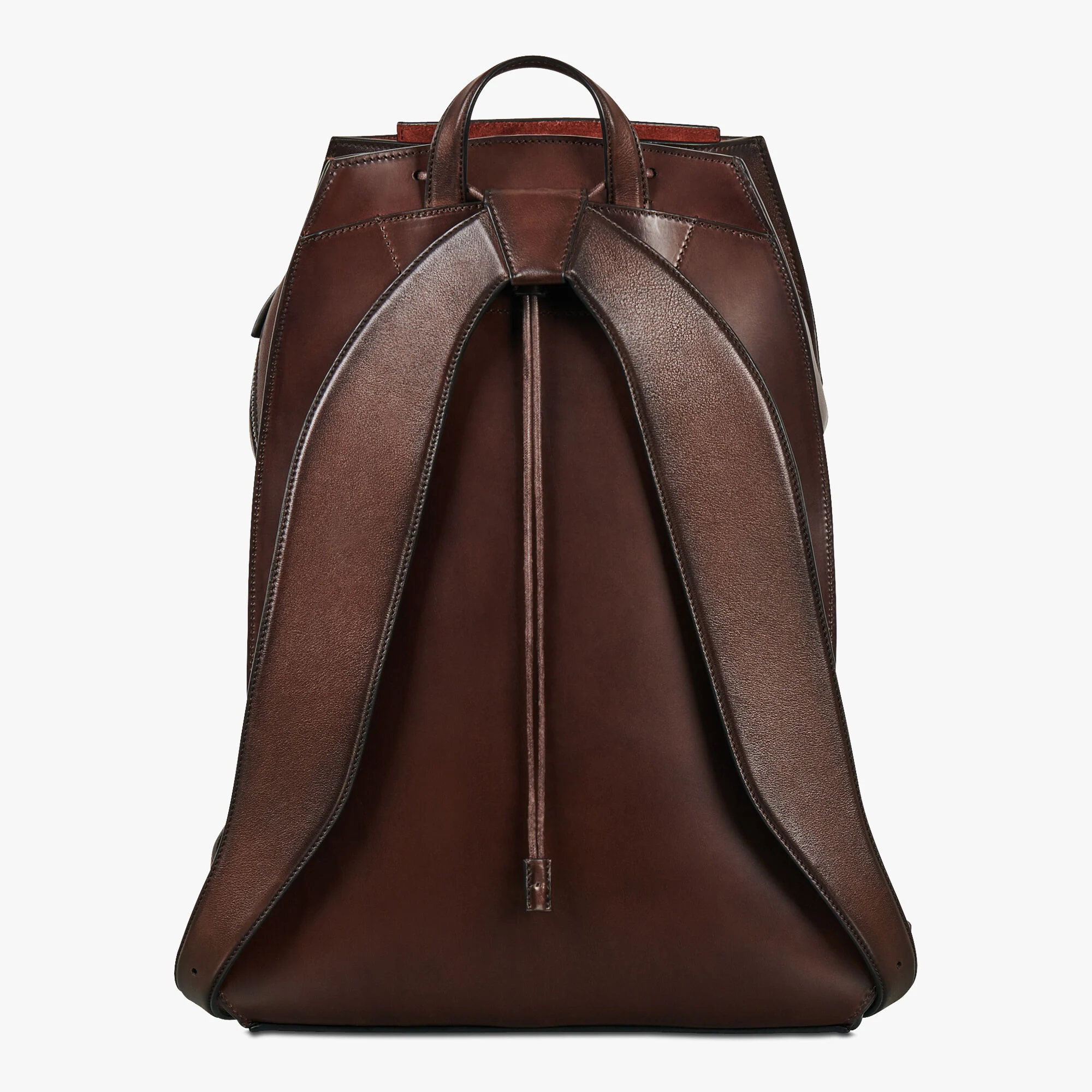 leather knapsack bag