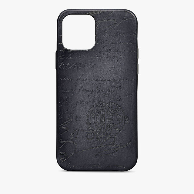 Scritto Leather iPhone 13 Pro Case, LIGHT ALUMINIO, hi-res 1