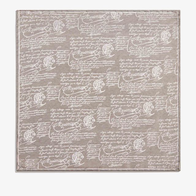 オールオーバー スクリット ハンカチーフ リネンエフェクト, WARM BEIGE, hi-res 1