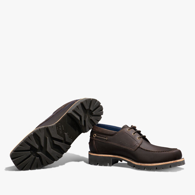 Grand Chemin Leather Derby, DARK BROWN, hi-res 5