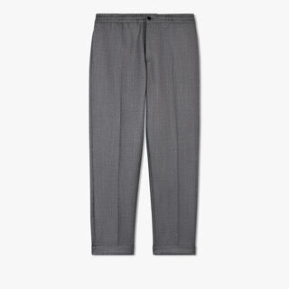 Wool Double Face Drawstring Trousers