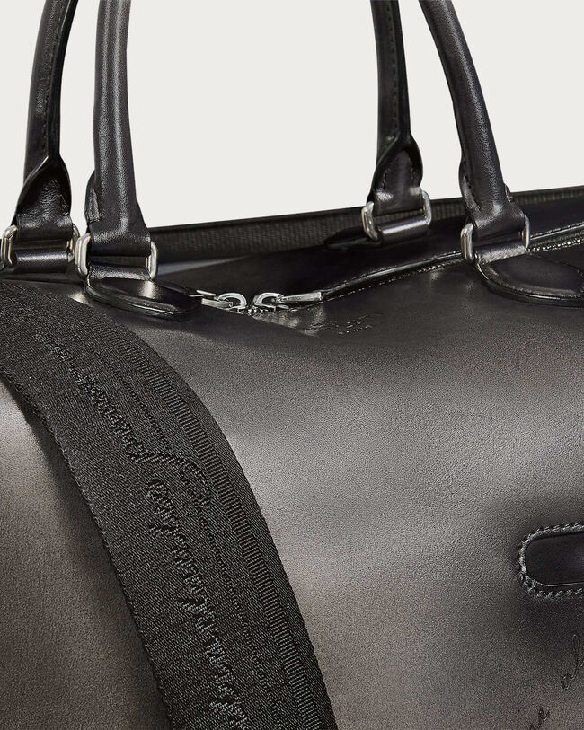 Toujours Soft Zipped Bag Travel Bag, Nero Grigio, hi-res