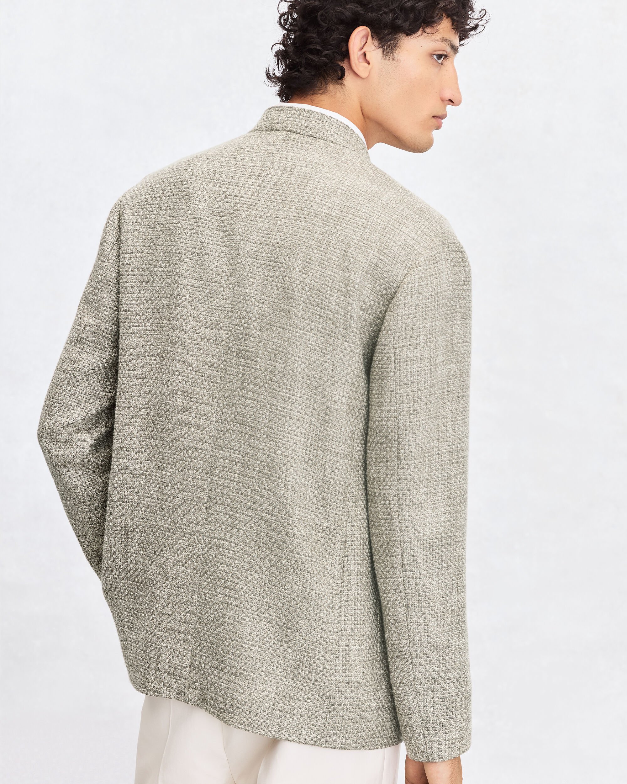 Light Tweed Foresti&egrave;re Jacket, Beige Melange, hi-res