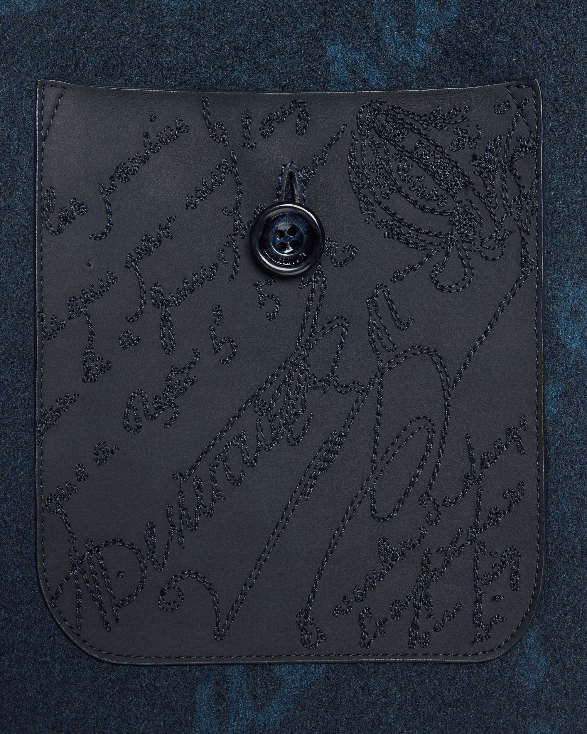 スクリットパターン ダブルフェイス フォレスティエール ジャケット