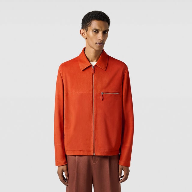 1 Jour Suede Overshirt, BURNT ORANGE, hi-res 3