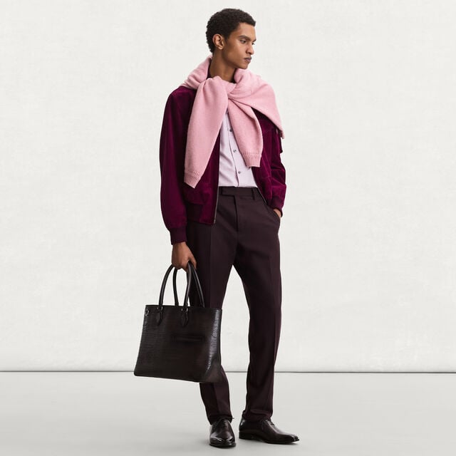 Chemise à Manches Courtes en Coton et Soie, ANTIQUE ROSE, hi-res 3