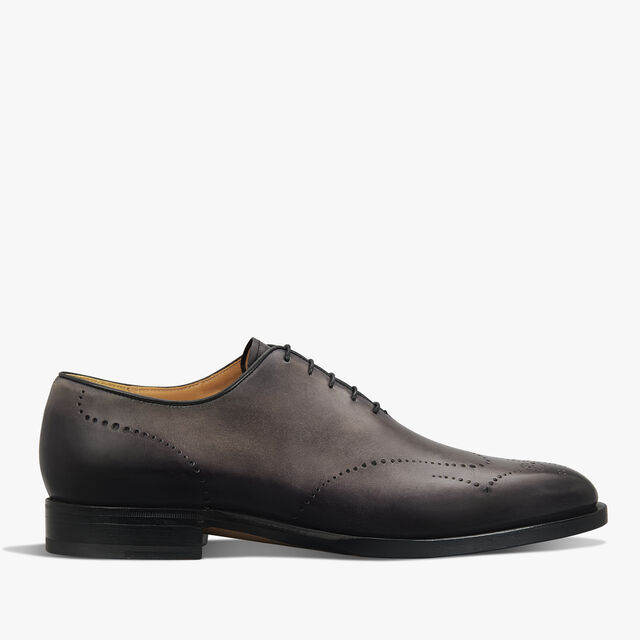 Richelieu Ajouré Equilibre En Cuir De Veau Venezia, NERO GRIGIO, hi-res 1