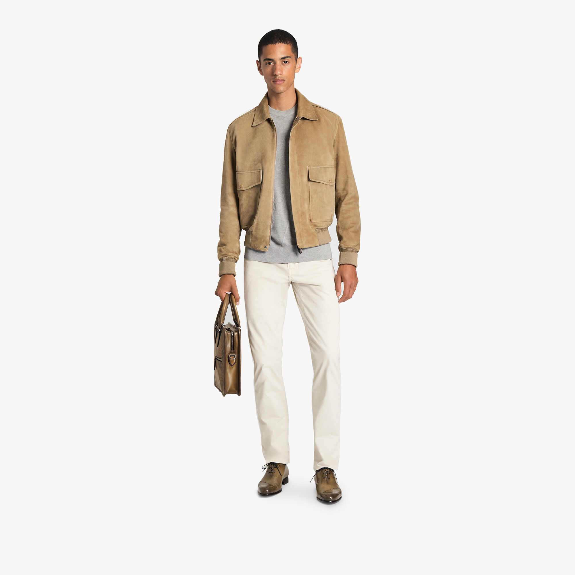 Suede Flight Jacket Berluti GB