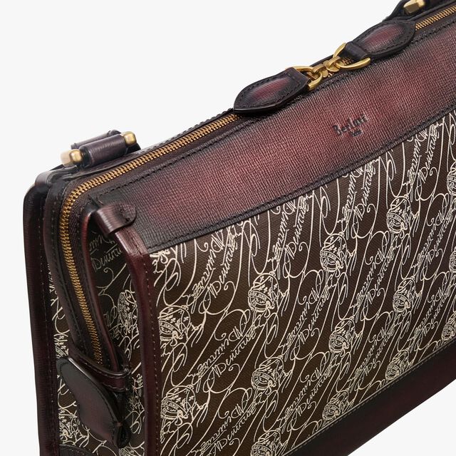 Sac Bandoulière Musette En Toile Marbeuf, DARK BROWN + MADURO, hi-res 6