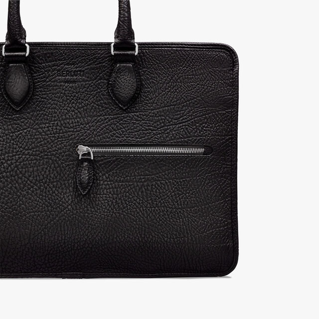 Un Jour Leather Briefcase, CARBON BLACK, hi-res 5