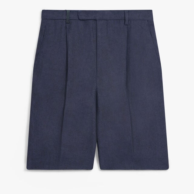Formal Pleated Shorts, SHADES OF BLUE  , hi-res 1