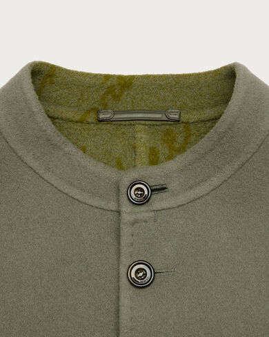 Double Face Foresti&egrave;re Jacket, Kaki & Internal Giant Scritto, hi-res
