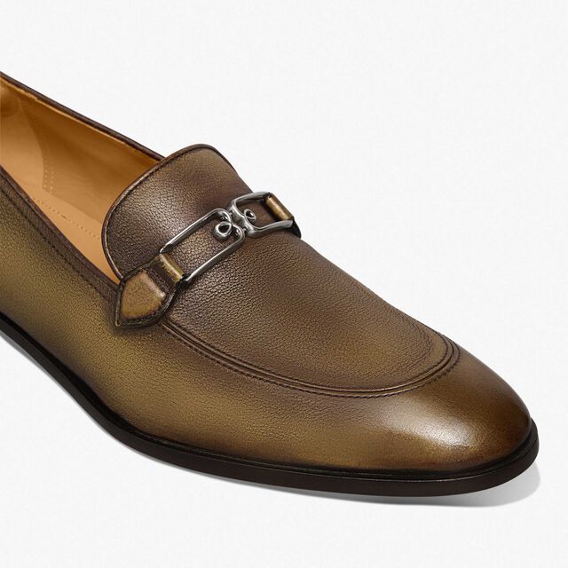 B Volute Calf Leather Loafer, KAKI, hi-res 6