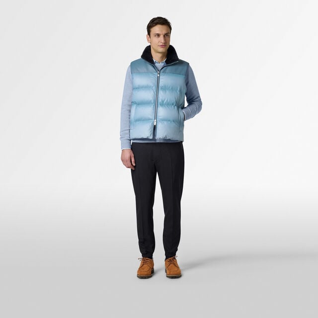 Stretch Wool Jogpants, MARINE, hi-res 4