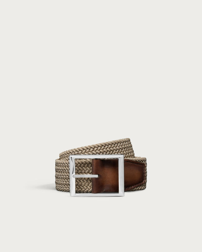 Classic Tressée Belt, Sand, hi-res