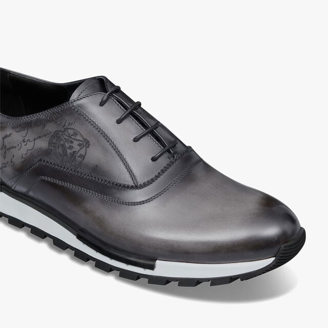 Fast Track Scritto Leather Sneaker, LIGHT ALUMINIO, hi-res 6