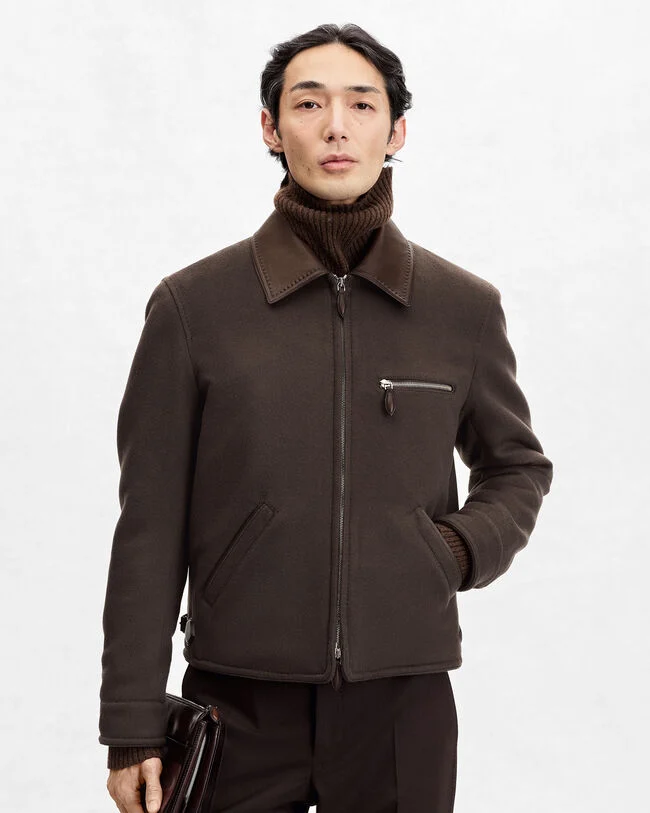 Cashmere Un Jour Blouson, Equinox Brown, hi-res