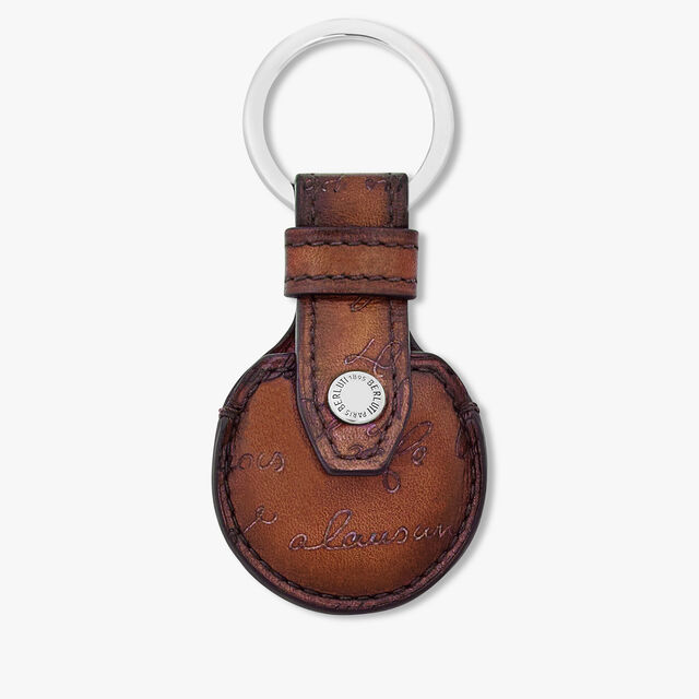 Scritto Leather AirTag Case, CACAO INTENSO, hi-res 1